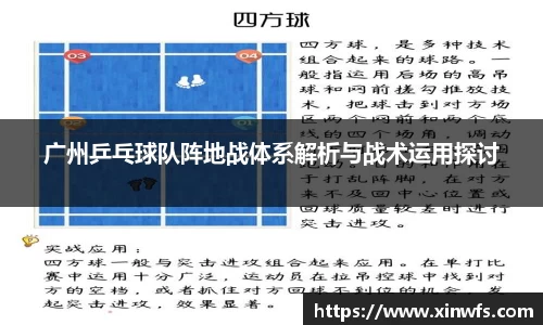 广州乒乓球队阵地战体系解析与战术运用探讨